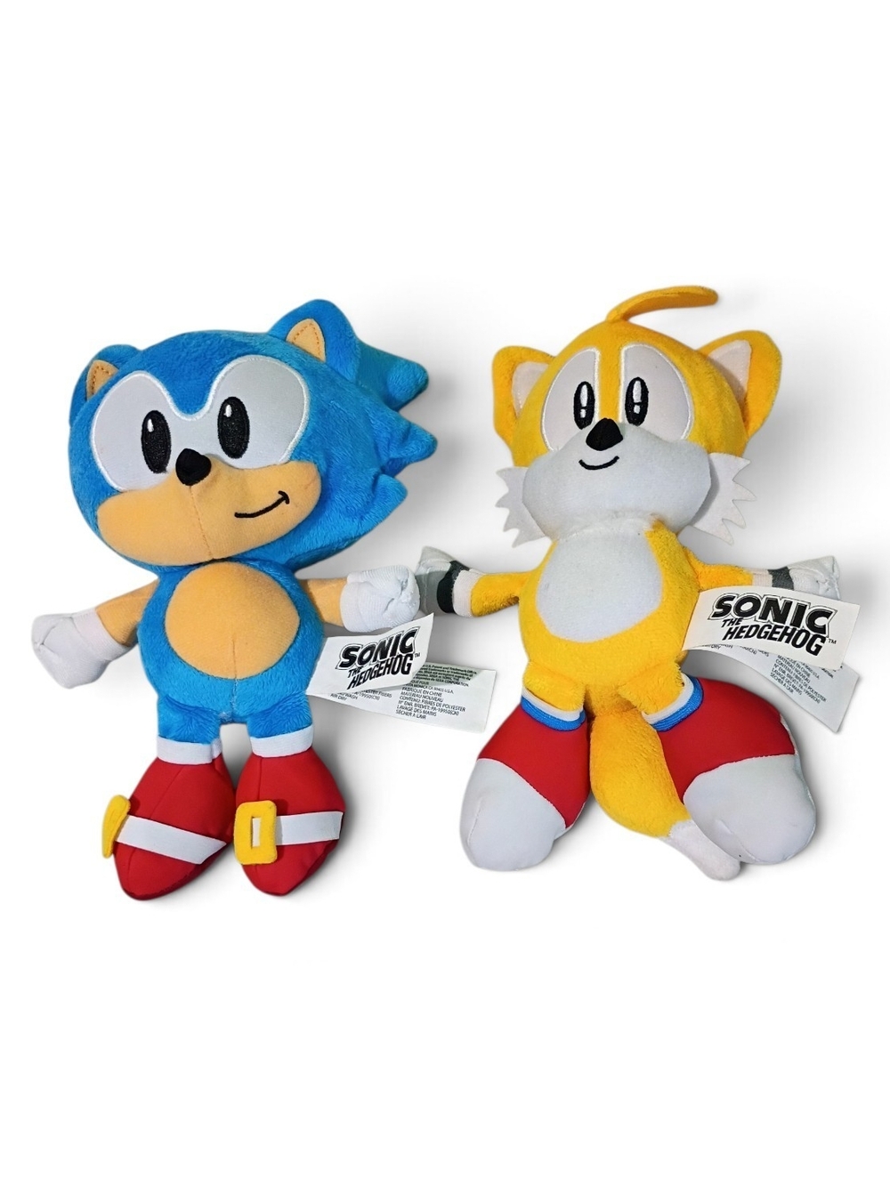 Jakks Pacific Sega Sonic the Hedgehog Set Of 2 “Sonic” & “Tails” 9" Plush- 2021